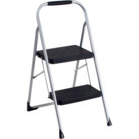 COSCO Cosco® Steel 2 Step Stool Ladder with Rubber Hand Grip, Type III 11308PBL1E